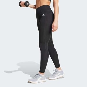 Adidas Womens OPT‎ ST 78 PS Training Black Capri Leggings Size 2X NEW